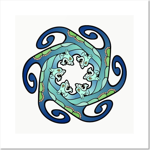 Dragon Whirlpool Wall Art by DarlaHallmark